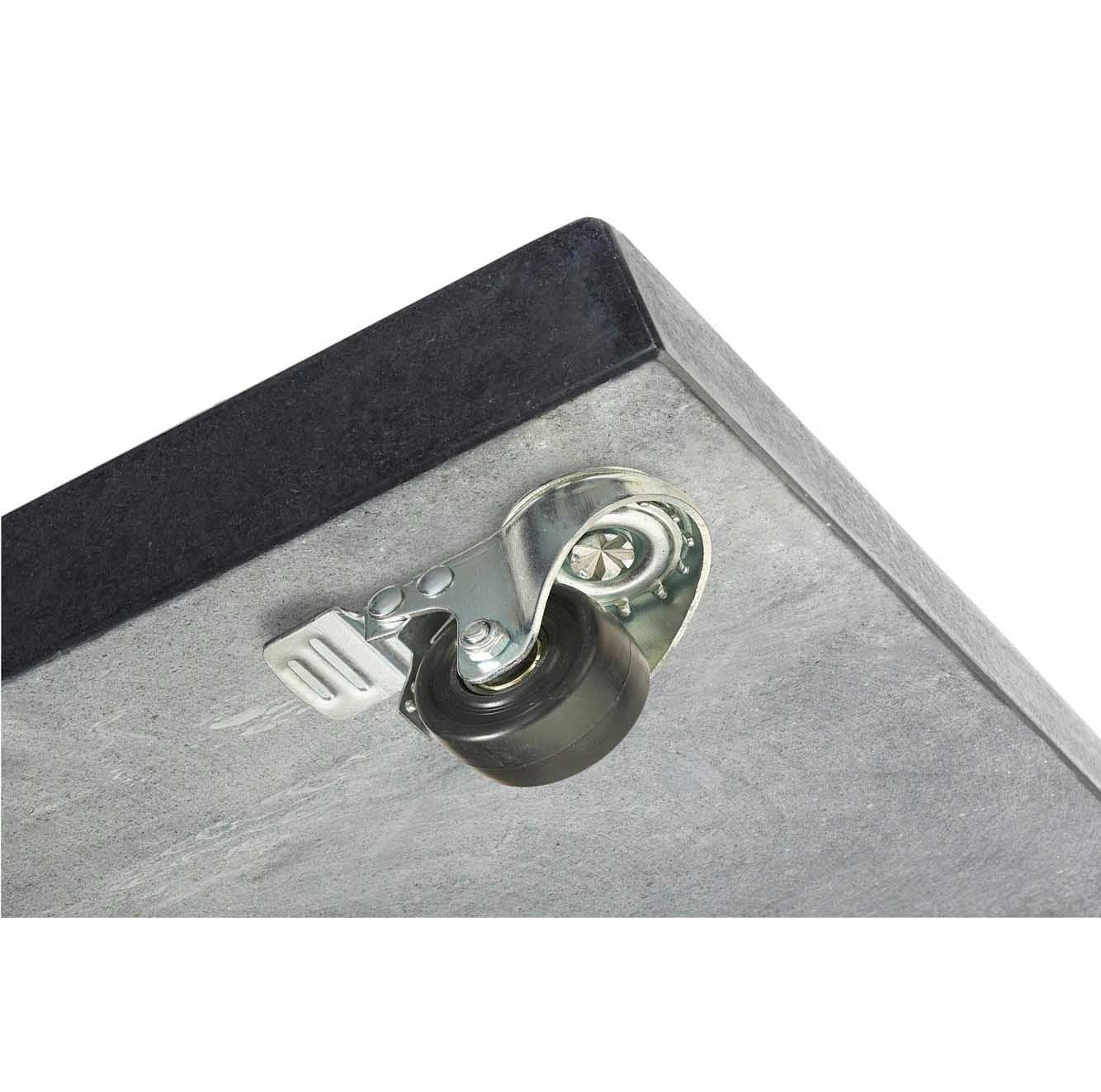 Milano zweefparasol | 300x300cm met Modena parasolvoet 90kg | Light Grey