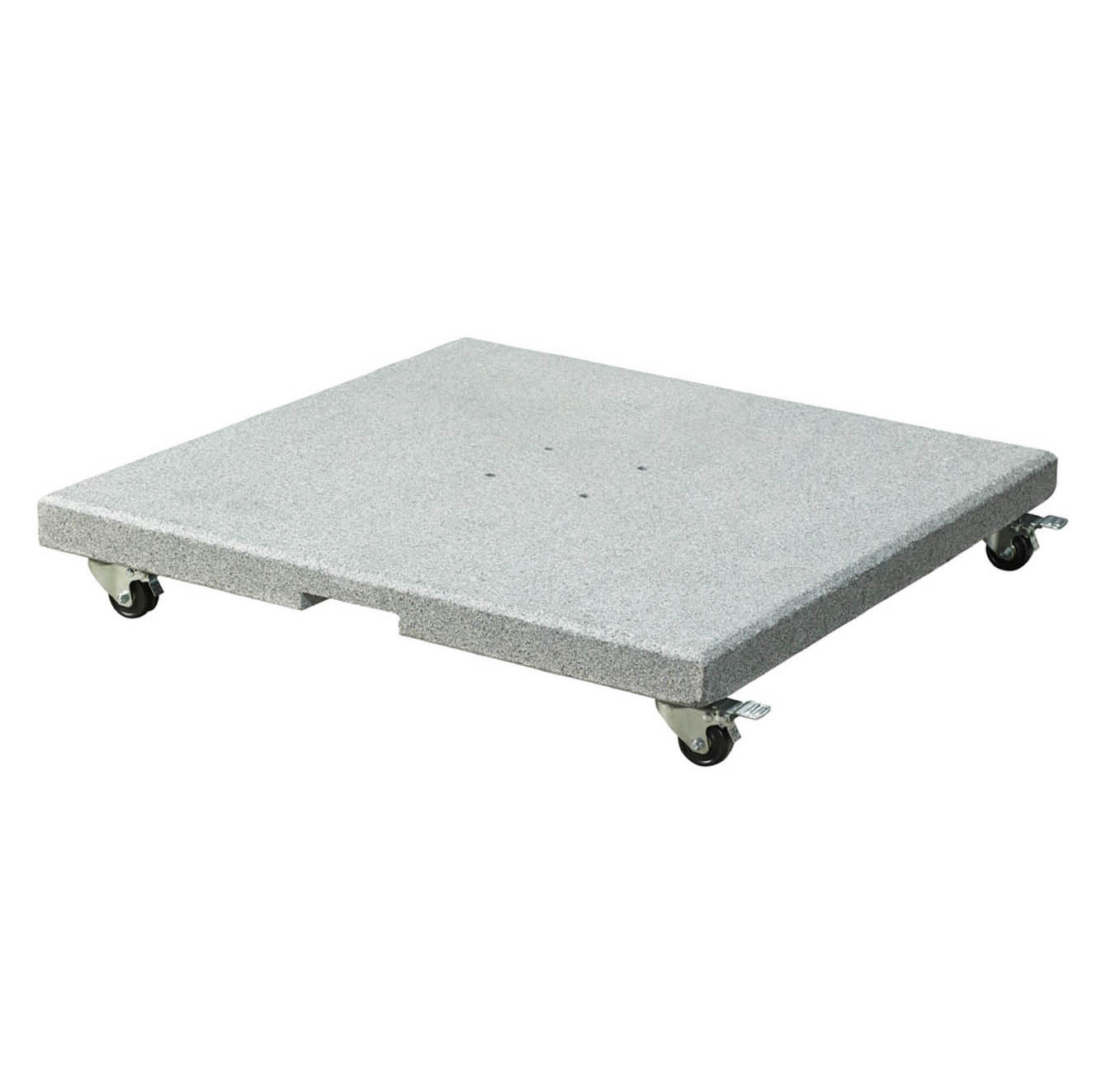 Milano zweefparasol Ø3,5 antraciet + Premium Salerno parasolvoet 90kg