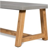 Veltis/Carlos taupe dining tuinset | 4 personen | betonlook + hardhout | 200cm