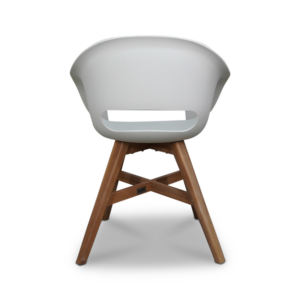 Stockholm/Karlstad wit dining tuinset 7-delig | betonlook | 240cm