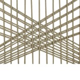 Seville dining tuinstoel | touw + hardhout | zand