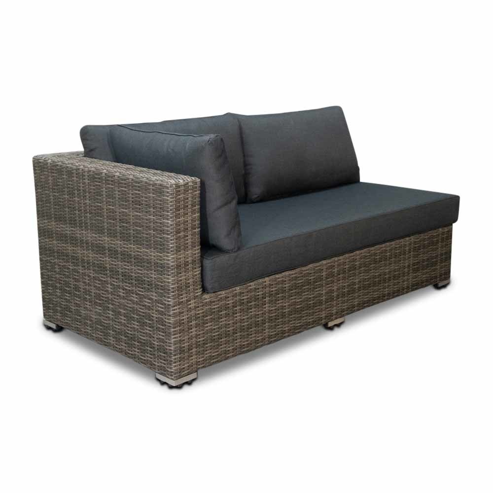 Miami hoek loungeset incl. tussenmodule 5-delig | wicker | 320x250cm | Kobo Grey