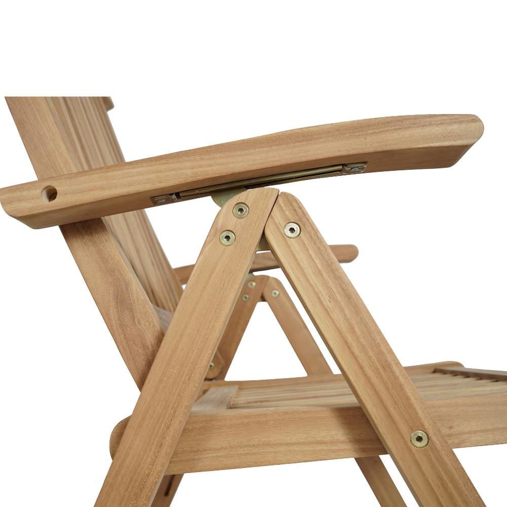 Prestige dining tuinstoel | teakhout | verstelbaar | Natural Teak