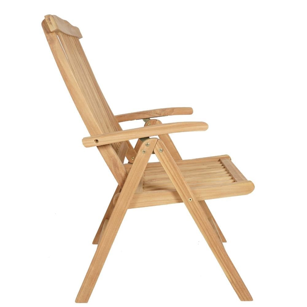 Prestige dining tuinstoel verstelbaar | teakhout | Natural Teak