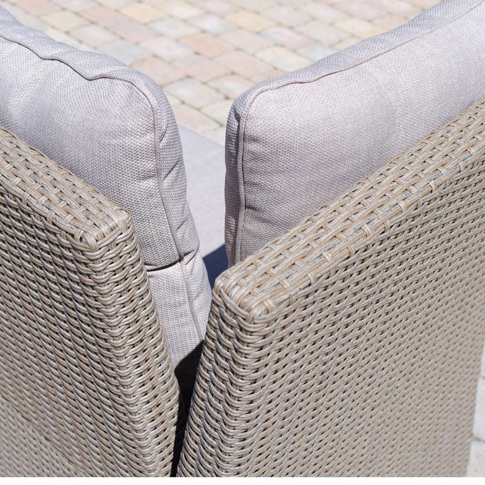Mallorca dining loungeset 3-delig | wicker | 264x177cm | zand