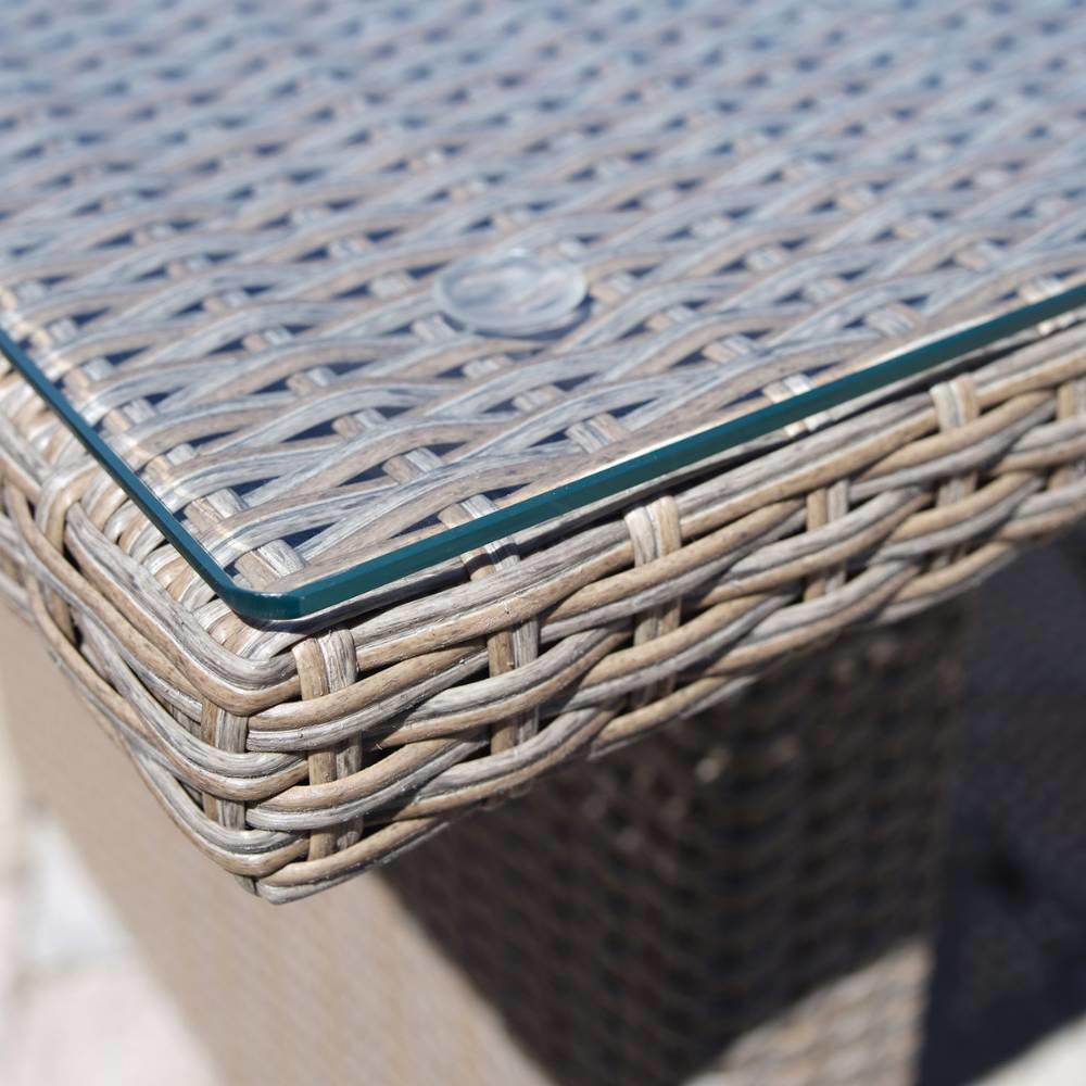 Mallorca dining loungeset 3-delig | wicker | 264x177cm | zand