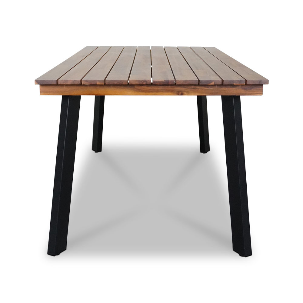 Poznan/Seville terra dining tuinset 5-delig | hardhout + touw | 180cm