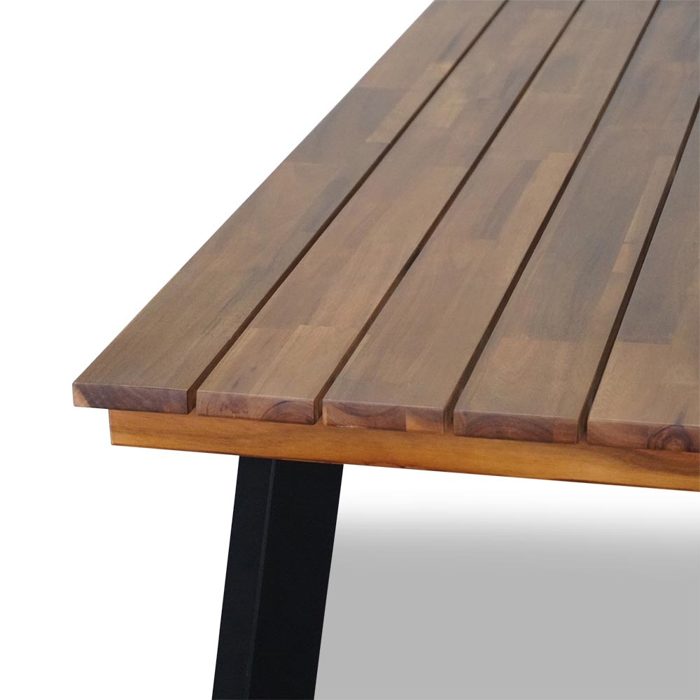 Poznan/Seville terra dining tuinset 5-delig | hardhout + touw | 180cm