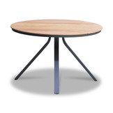Dublin dining tuintafel 4 personen | teakhout + aluminium | Natural Teak | Ø120cm rond