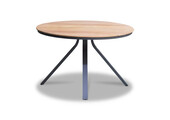 Dublin dining tuintafel 4 personen | teakhout + aluminium | Natural Teak | Ø120cm rond