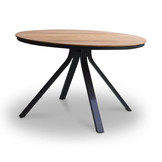 Dublin dining tuintafel 4 personen | teakhout + aluminium | Natural Teak | Ø120cm rond