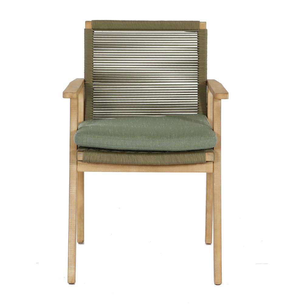 Nancy/Bergen dining tuinset 5-delig | betonlook + touw | 135cm