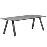 Oslo dining tuintafel 6 personen | polywood + aluminium | Grey | 220cm