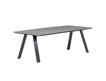 Oslo dining tuintafel 6 personen | polywood + aluminium | Grey | 220cm