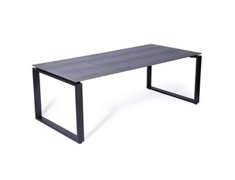 Helsinki dining tuintafel 6 personen | polywood + aluminium | Grey | 210cm