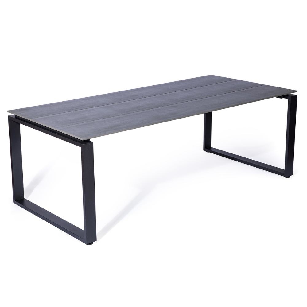 Helsinki dining tuintafel 6 personen | polywood + aluminium | Grey | 210cm afbeelding