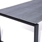 Helsinki dining tuintafel 6 personen | polywood + aluminium | Grey | 210cm