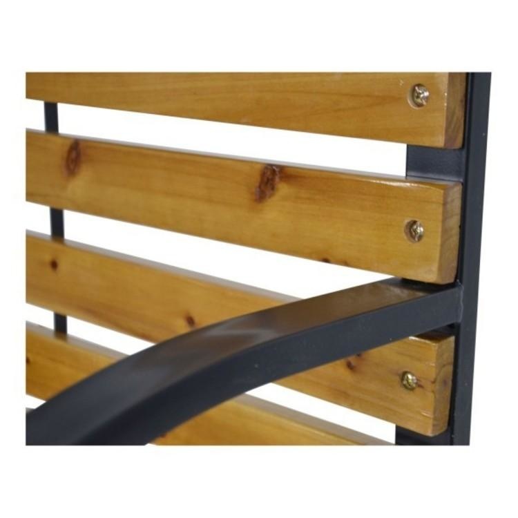 Woodstock tuinbank | hardhout + staal | 120cm