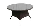 Elip dining tuintafel 4 personen | wicker | Blended Brown | Ø140cm rond