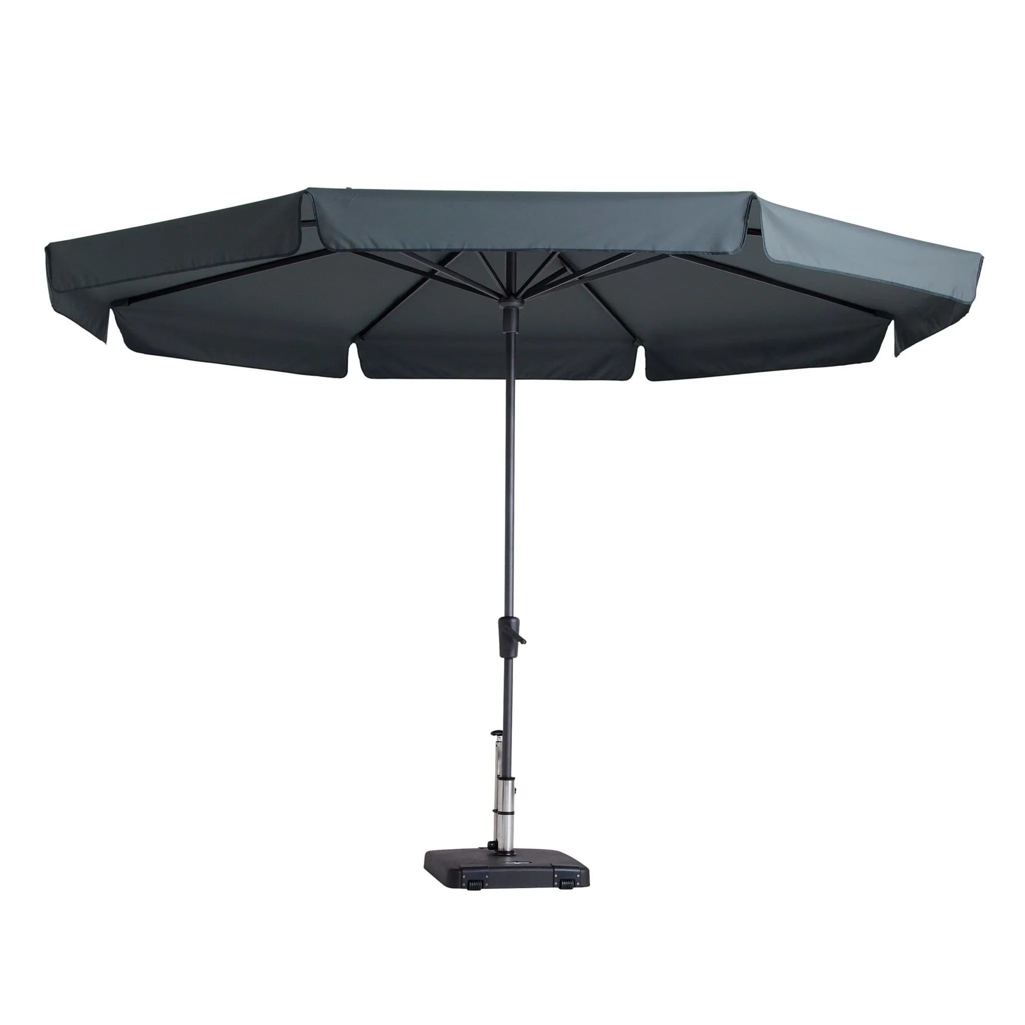 Syros luxe parasol Ø350cm | Grey Tuinmeubelwereld.nl