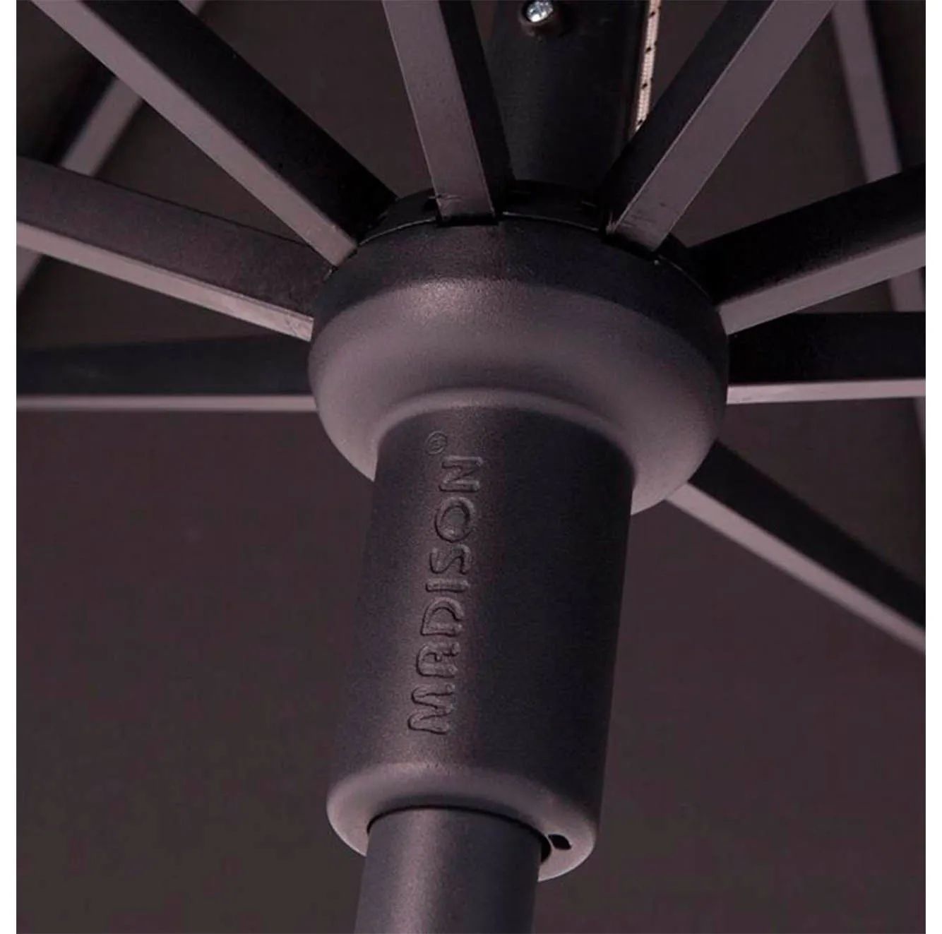 Syros luxe parasol Ø350cm | grijs