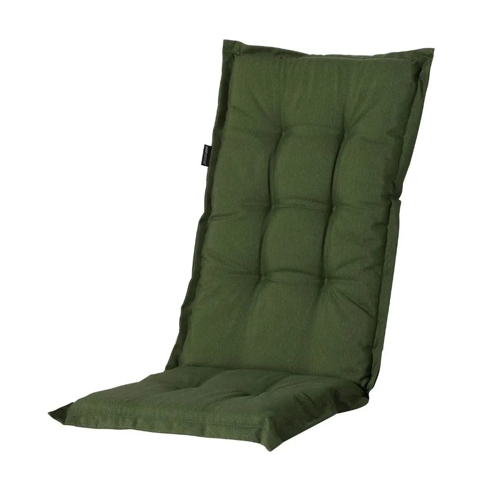 Tuinstoelkussen hoge rug Panama 123x50cm | groen