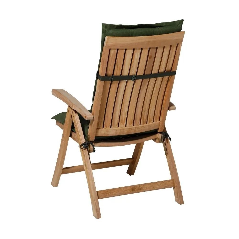 Tuinstoelkussen hoge rug Panama 123x50cm | groen