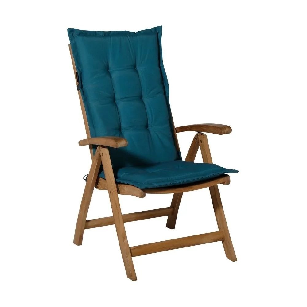Tuinstoelkussen hoge rug Panama 123x50cm | Sea Blue