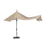 Asymetriq Sideway stokparasol 360x220cm | taupe