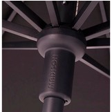 Flores stokparasol Ø 300cm | grijs