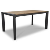 Cortona dining tuintafel 4 personen | polywood + aluminium | Natural Wood | 160cm