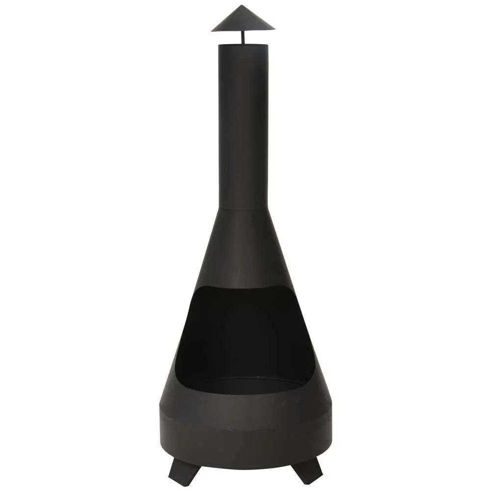 Sfeerhaard zwart 44x44x118cm