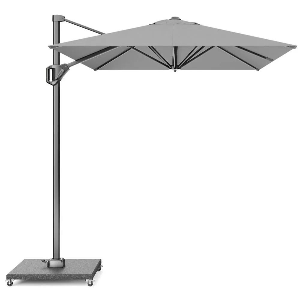 Voyager T¹ zweefparasol | 250x250cm  | grijs afbeelding