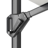 Voyager T¹ zweefparasol | 250x250cm | antraciet