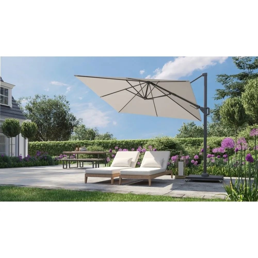 Voyager T² zweefparasol 270x270cm | antraciet
