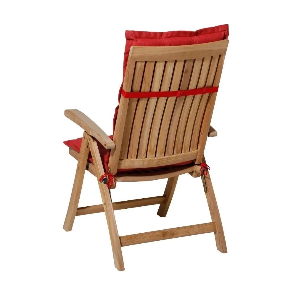 Tuinstoelkussen hoge rug Panama 123x50cm | Brick Red