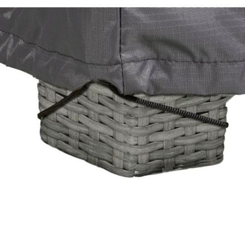 Loungesethoes L-vorm trapeze 270x270x90xH65/90cm
