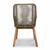 Nancy/Padua dining tuinset | 4 personen | betonlook + touw | 135cm rond