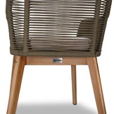 Nancy/Padua dining tuinset | 4 personen | betonlook + touw | 135cm rond