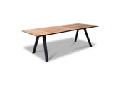 Nevada dining tuintafel 6 personen | teakhout + aluminium | Natural Teak | 238cm