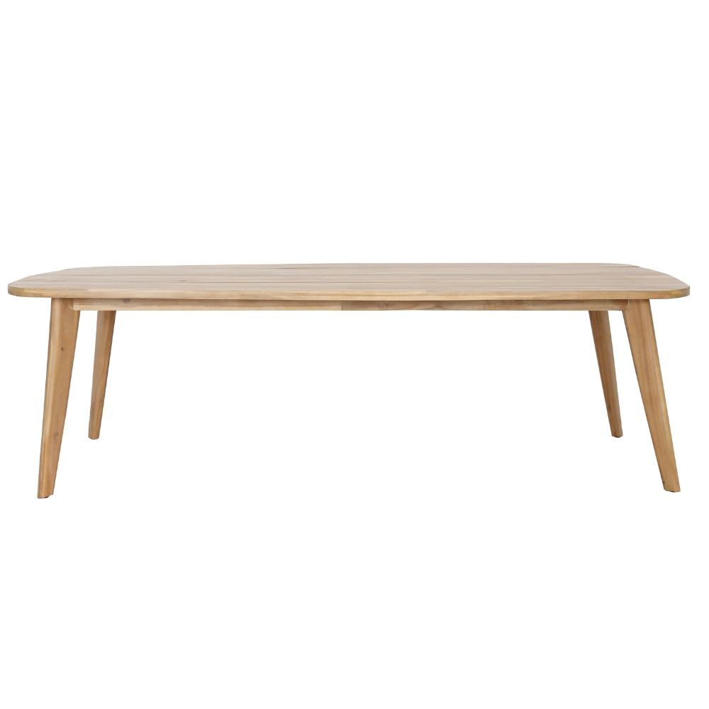 Rixos/Bergen dining tuinset 7-delig | hardhout + touw | 220cm
