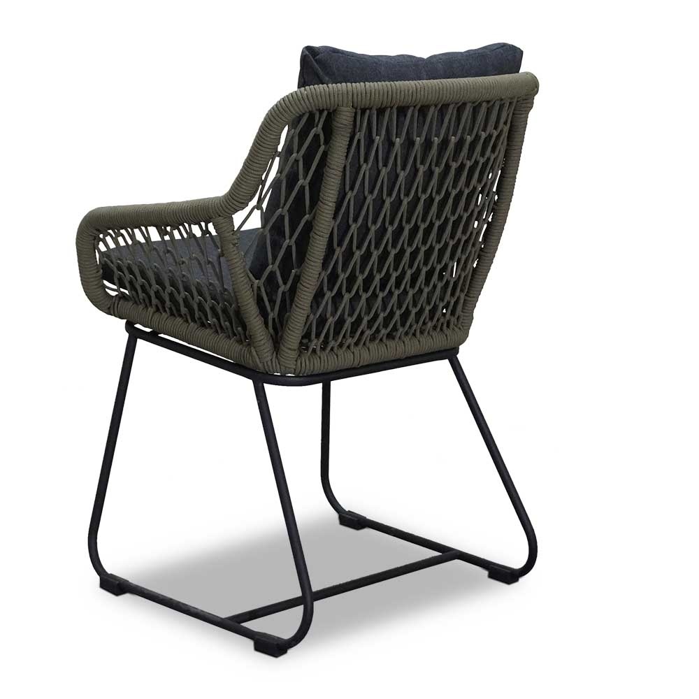Nancy/Portofino betonlook dining tuinset 5-delig | 135cm rond