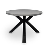 R - Stockholm betonlook dining tuintafel 6 personen | polystone + staal | betonlook | 240cm ovaal