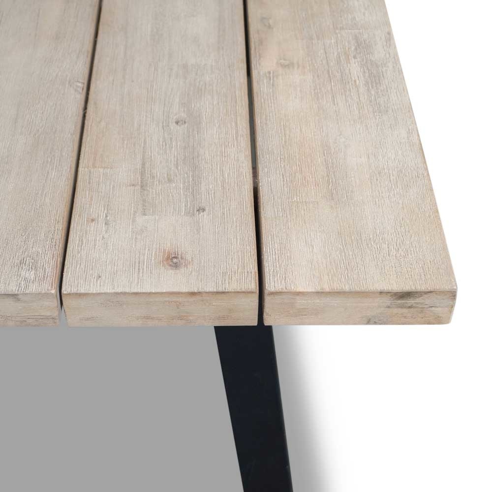 Xavier/Carlos Charcoal dining tuinset 5-delig | hardhout + wicker | 160cm