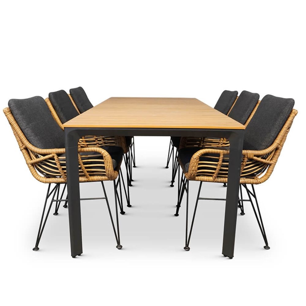 Arezzo/Carlos dining tuinset 7-delig | 200cm