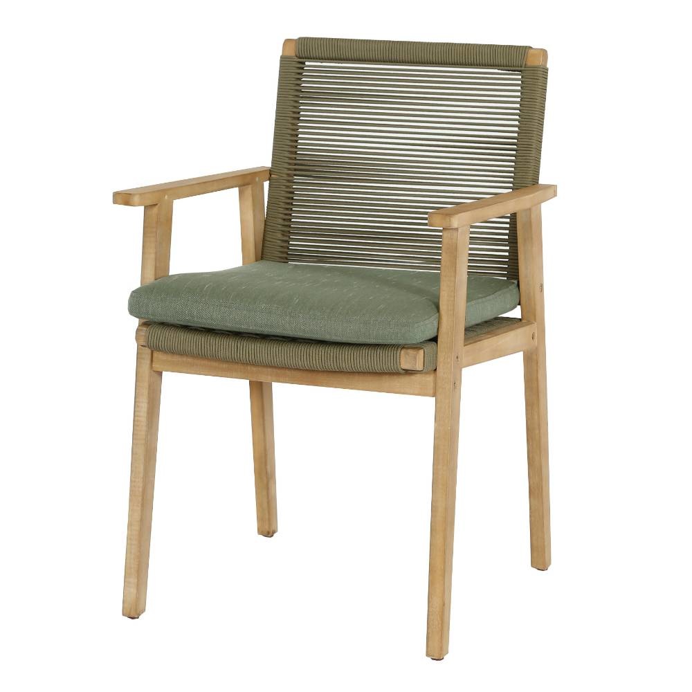 Cork/Bergen dining tuinset 5-delig | harhout + touw | 135cm