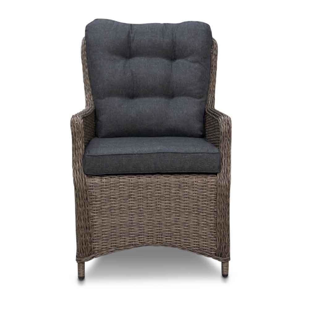 Cork/Elip Blended Brown dining tuinset 5-delig | hardhout + wicker | 135cm