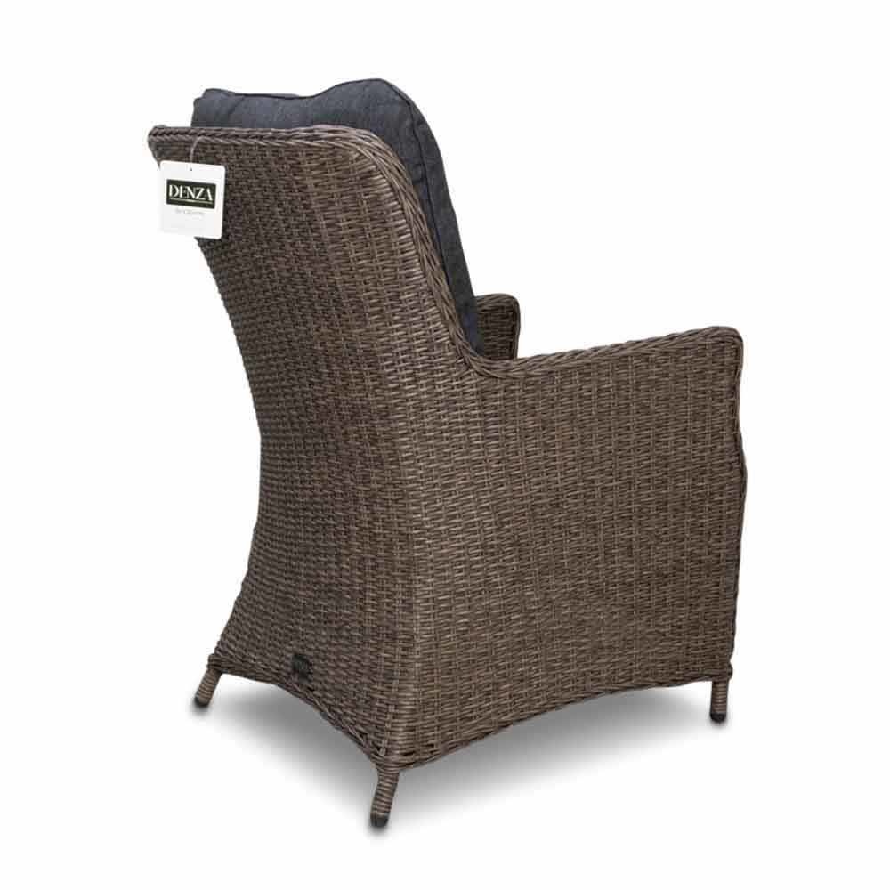 Cork/Elip Blended Brown dining tuinset 5-delig | hardhout + wicker | 135cm