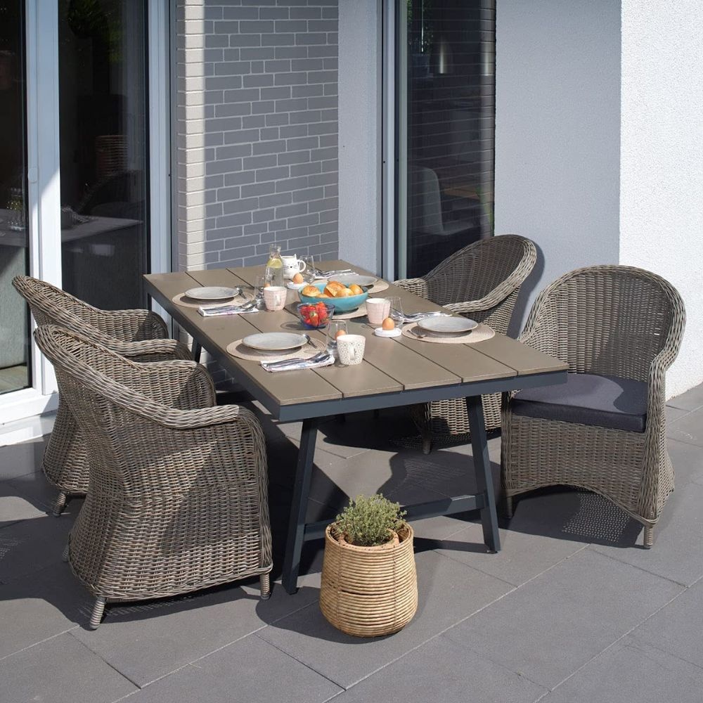 Toulouse dining tuinstoel | wicker | Blended Brown