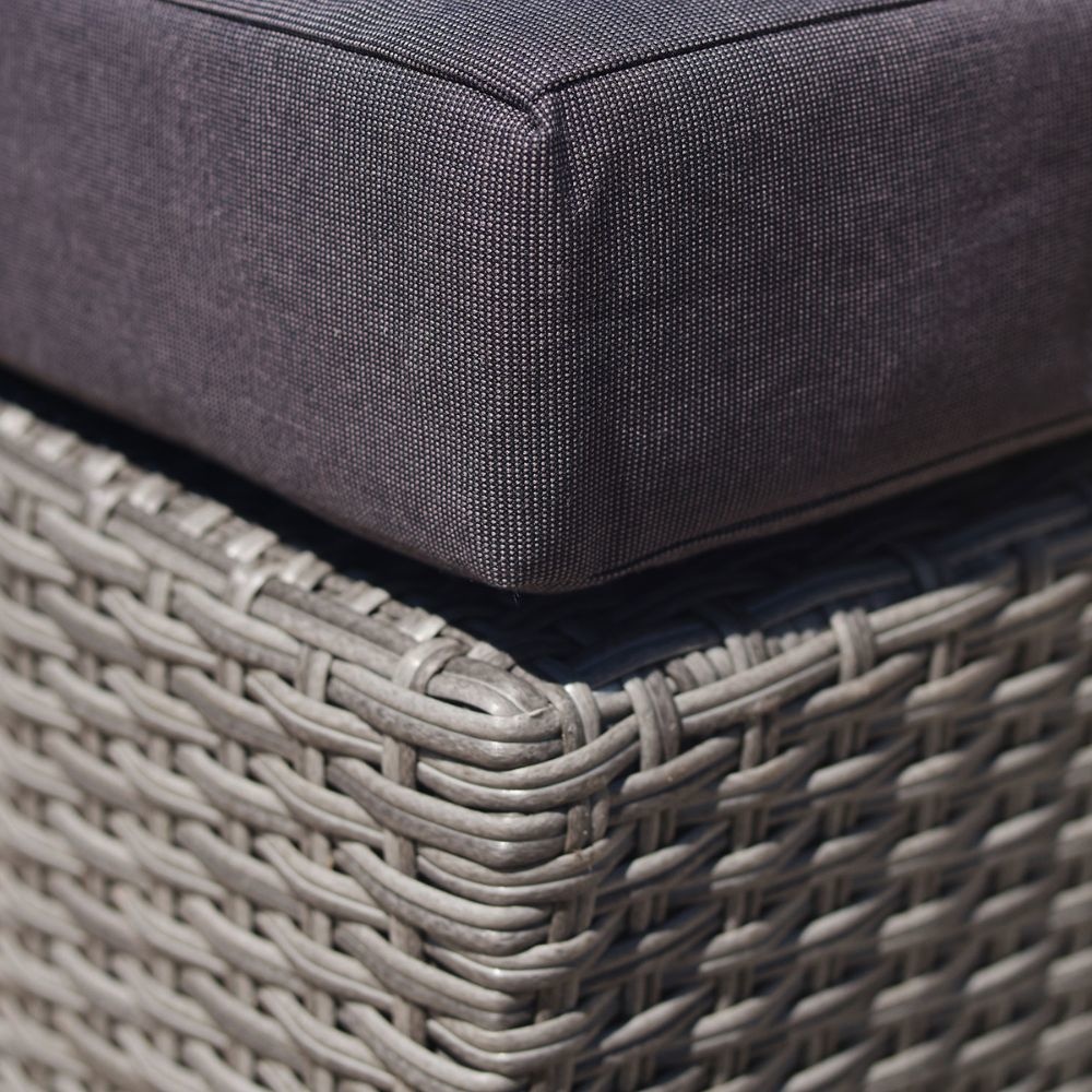 Rio ligbed loungeset modulair 8 personen | wicker | Kobo Grey | 5-delig - 258x193cm